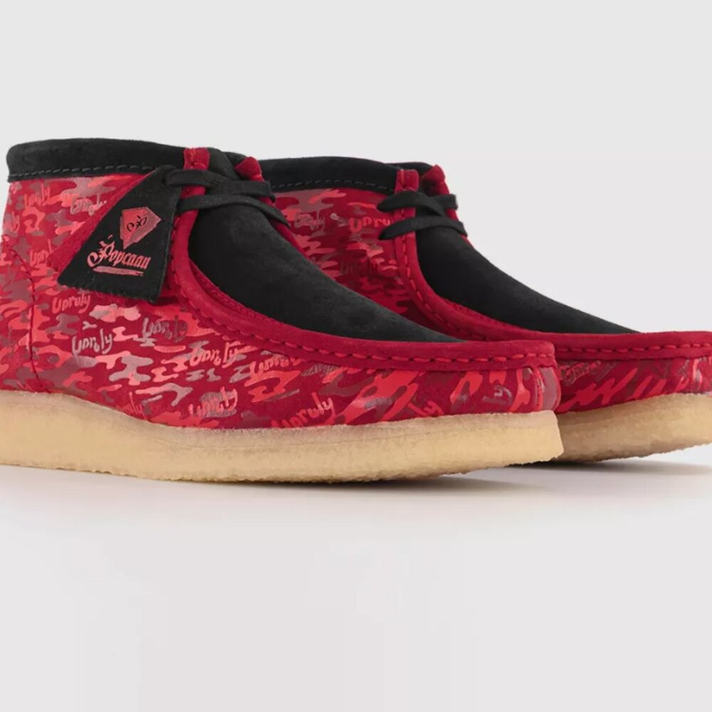Clarks Originale Popcaan Wallabee Boot Red Camo